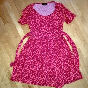 Floral Short Sleeve Dress